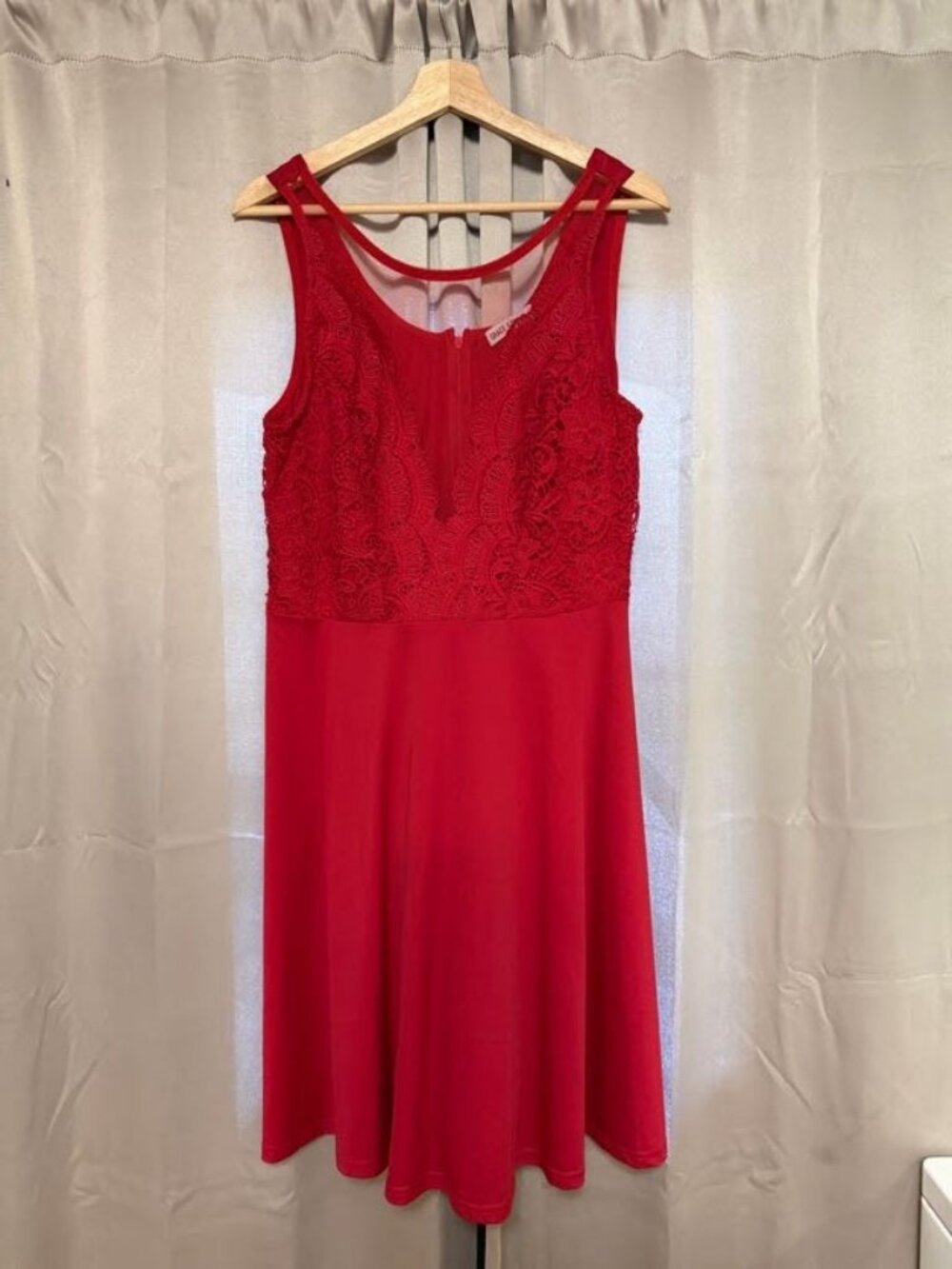 2xl, Sleeveless Red Cocktail Dress